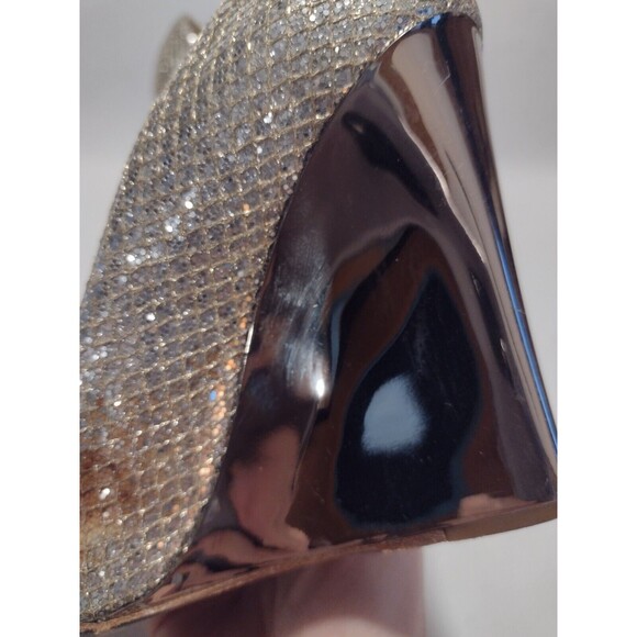 Jimmy Choo Mirror Sparkle wedged heel Sz 36 / 5.5 - Picture 7 of 16